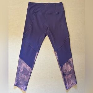 Calia Essential spliced purple Corsican periwinkle compression legging Sz-M. O6